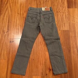 Levis Gray Straight-Leg Jeans